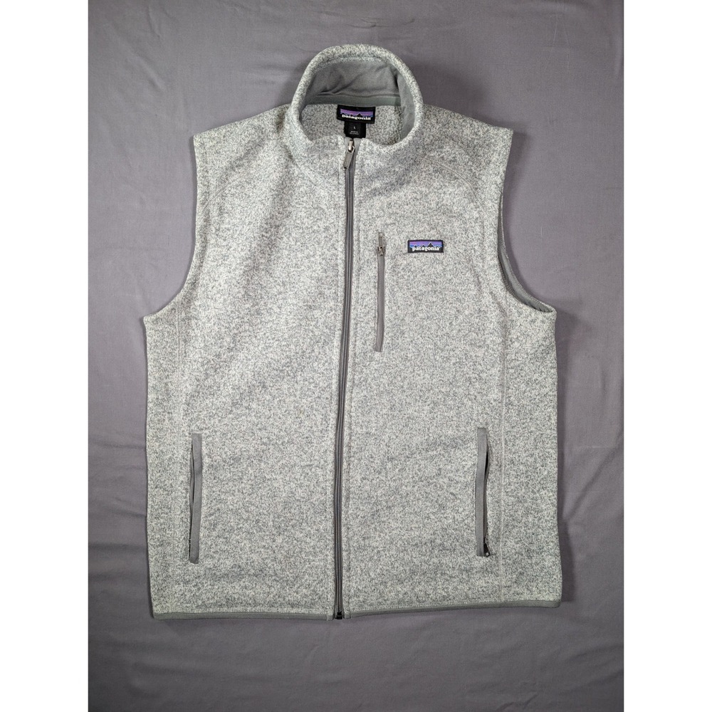 Patagonia Better Sweater Fleece Vest Womens L Polyester Gray Full Zip|Gorpcore